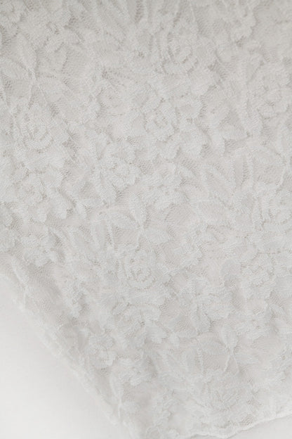 Romantic Lace T-Shirt With Sleeveless in White