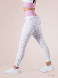 Leggings mit Blumenmuster – Zartrosa