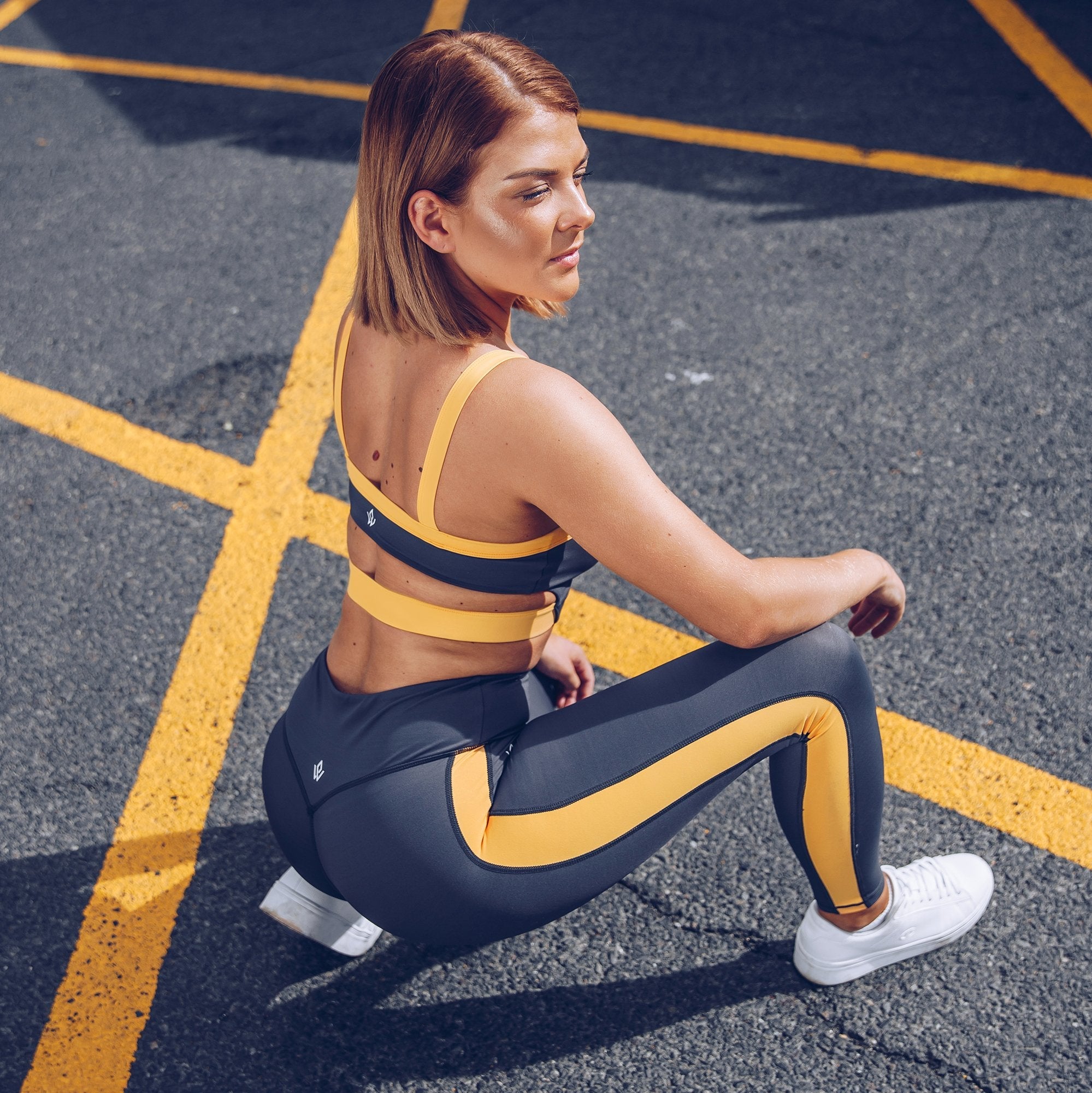 Contemporary Sports Bra - Slate