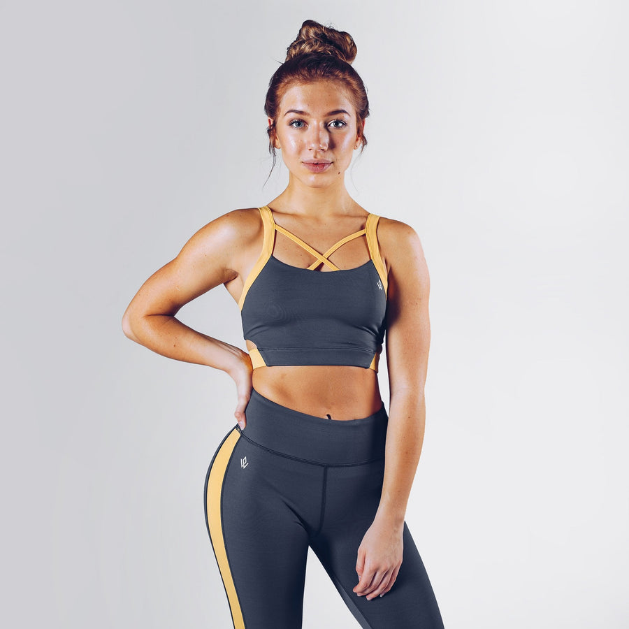 Moderner Sport-BH – Schiefer