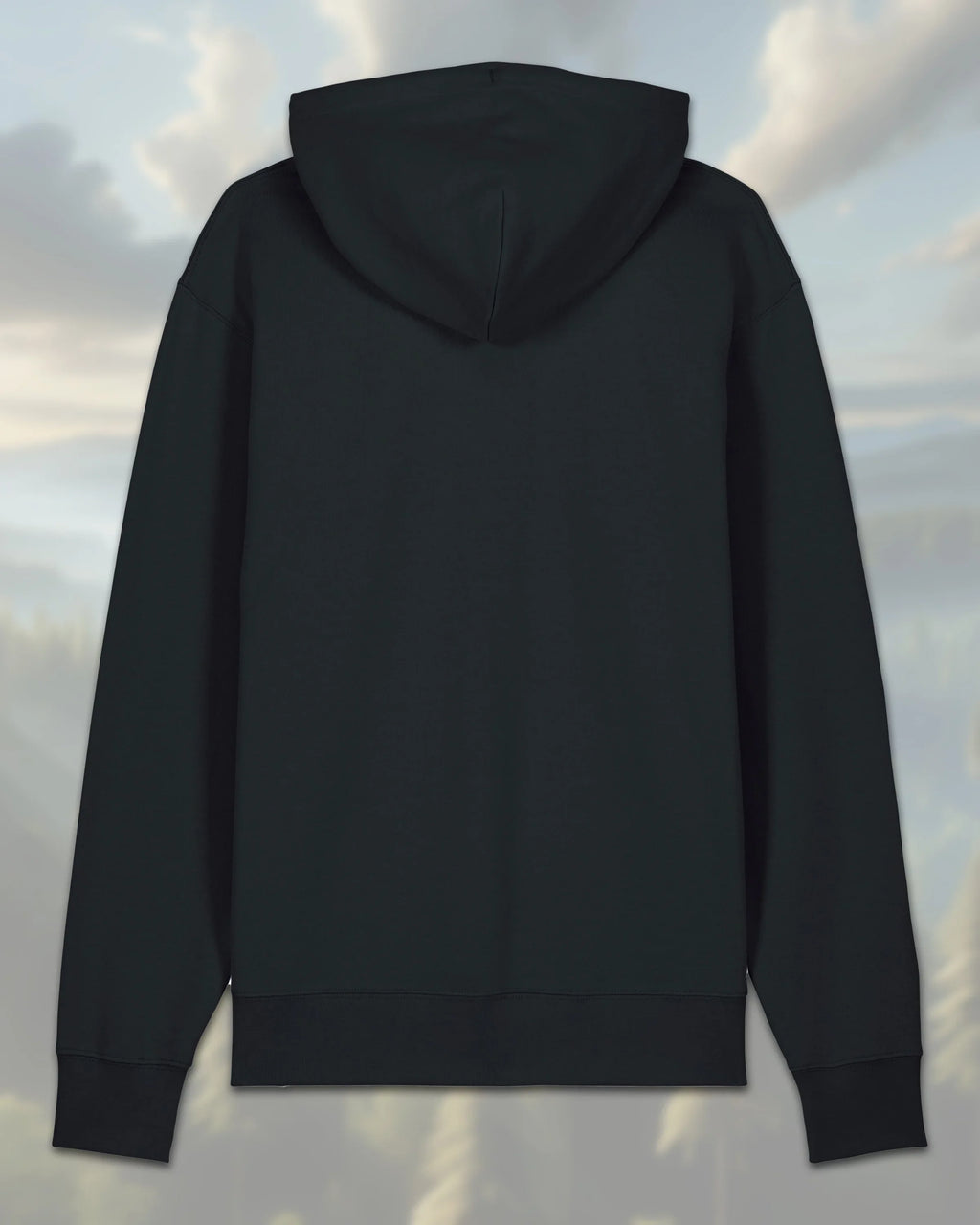 Fleece-Hoodie Schwarz