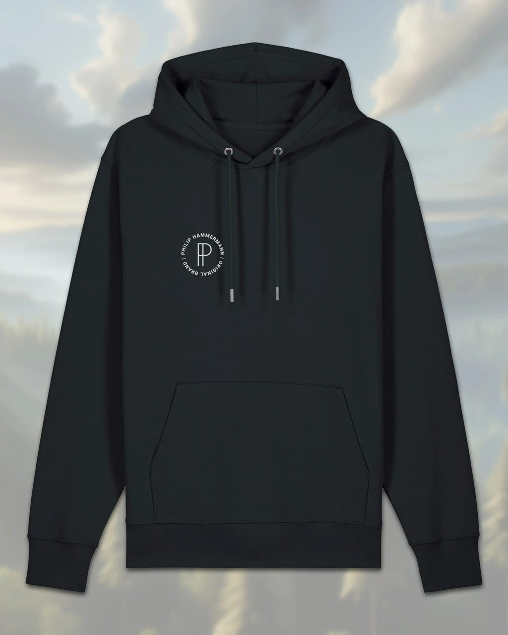 Fleece-Hoodie Schwarz