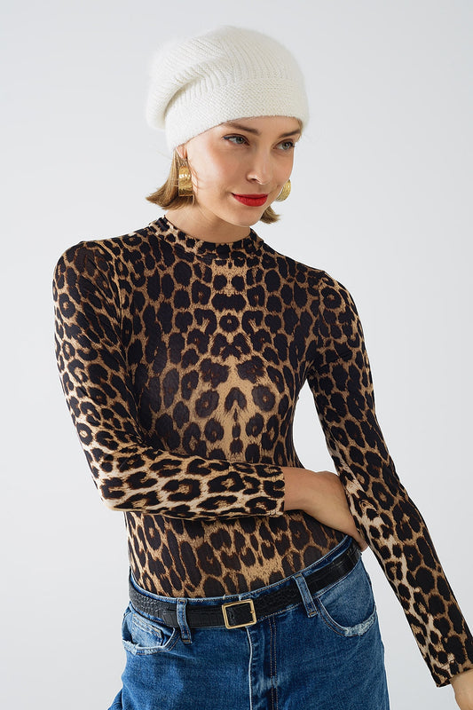 Body mit Leopardenmuster