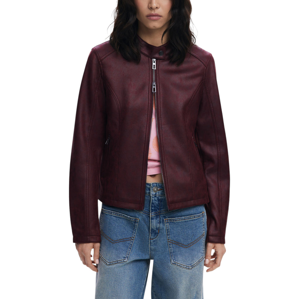 Two-way Faux Leather Jacket