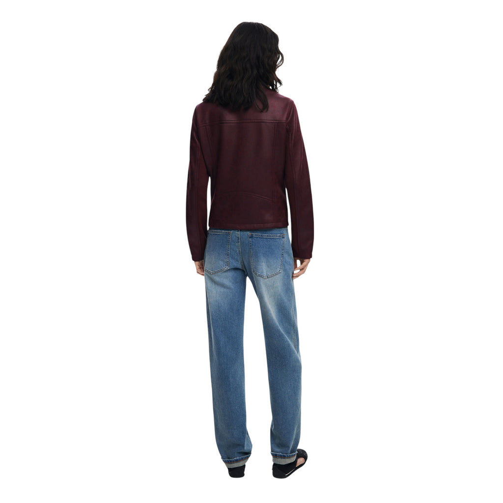 Two-way Faux Leather Jacket