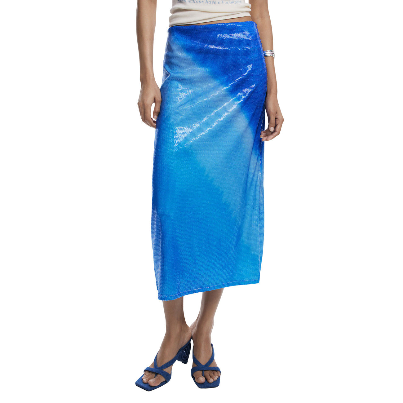 Sequin Midi Skirt