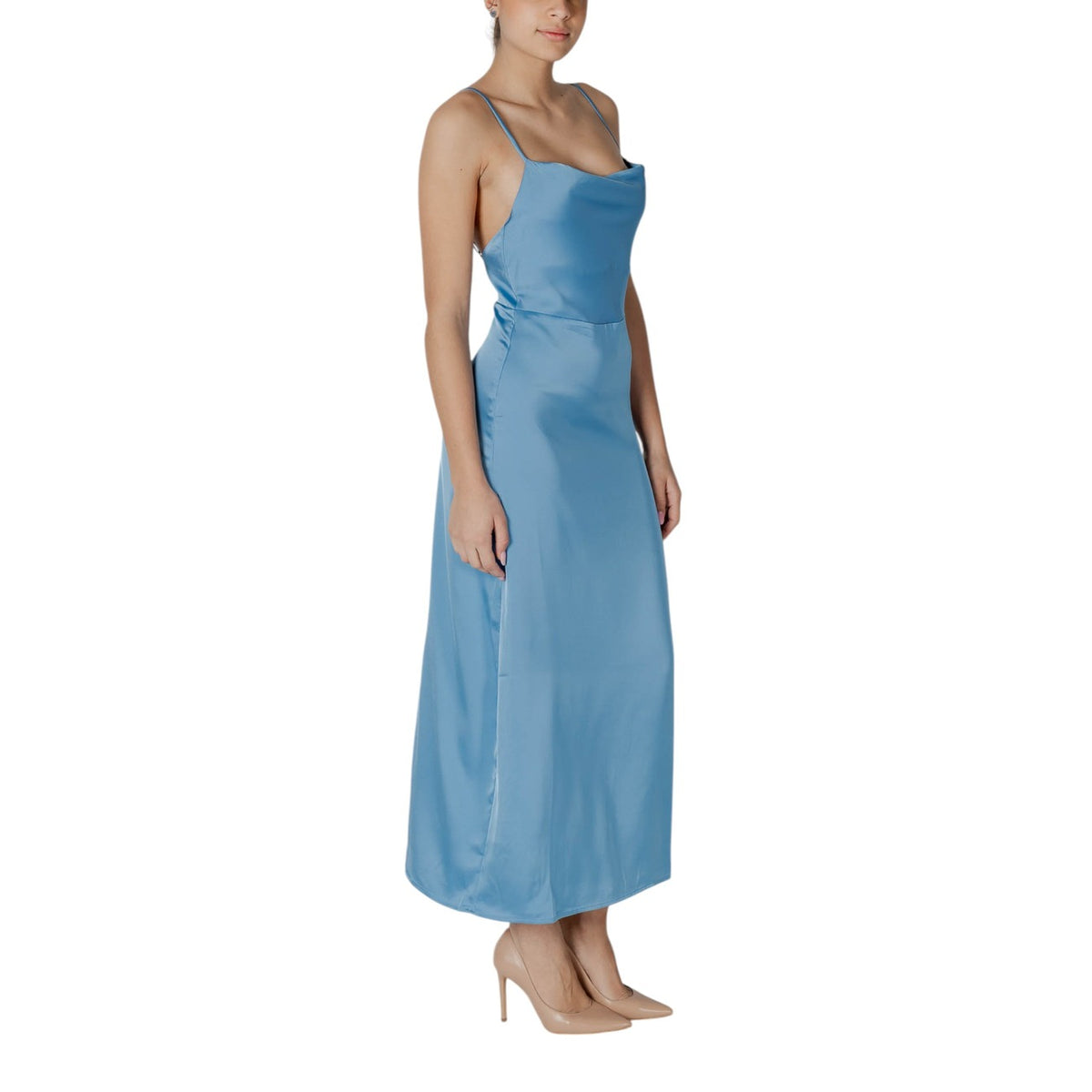 Satin-Trägerkleid