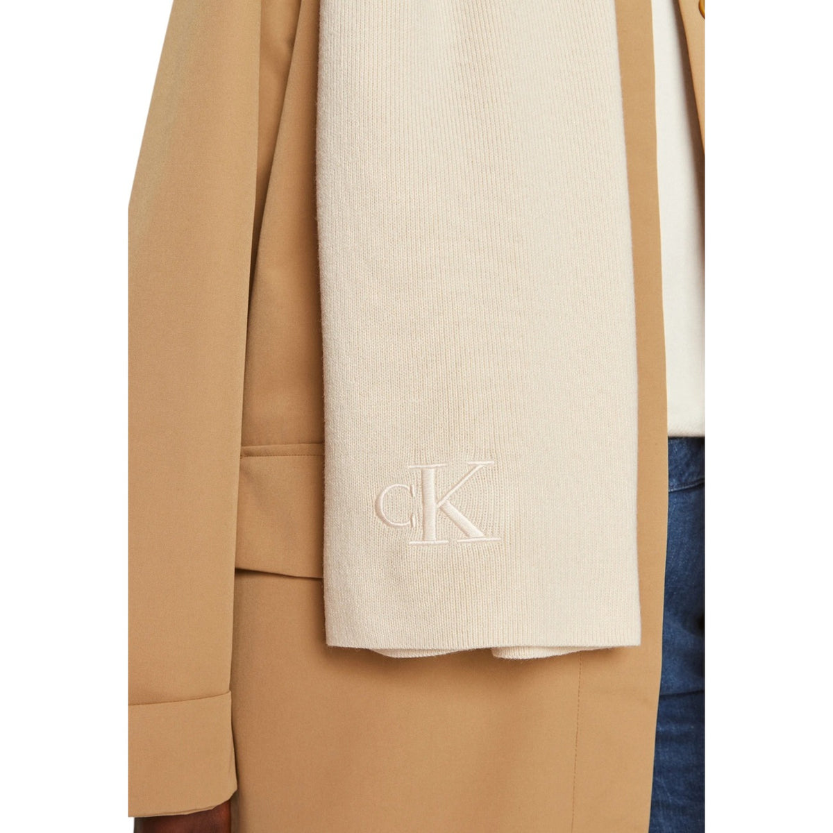 Calvin Klein Women's Cream Scarf