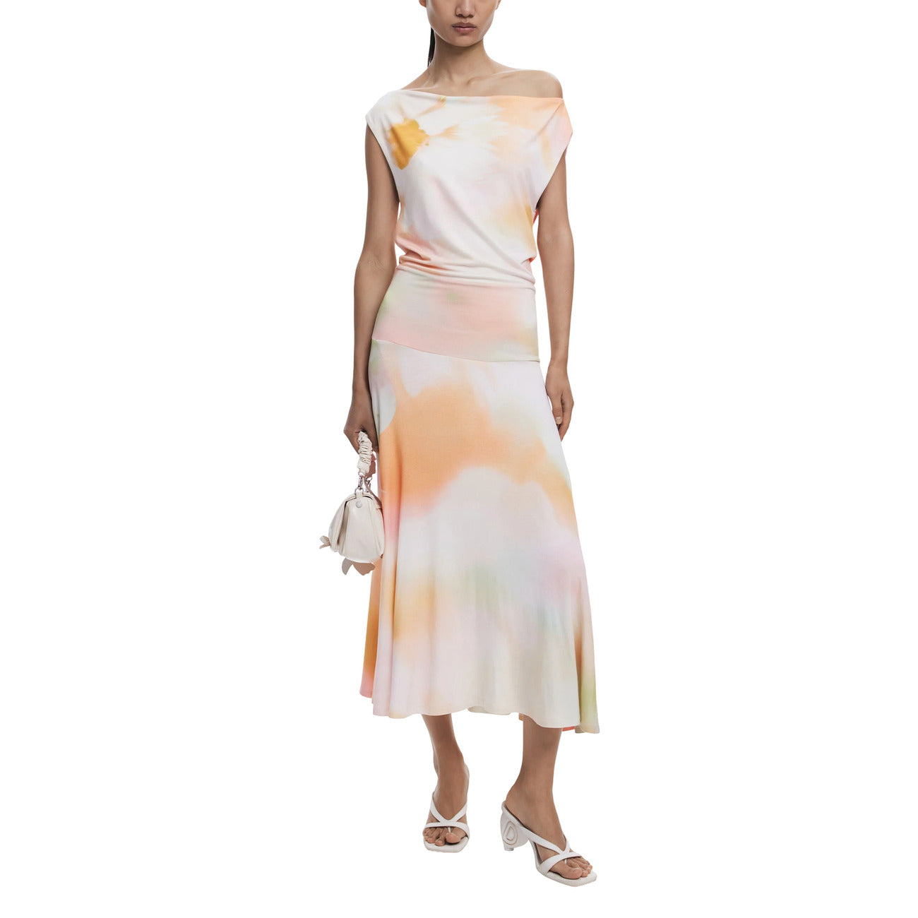 Blurred Print Dress