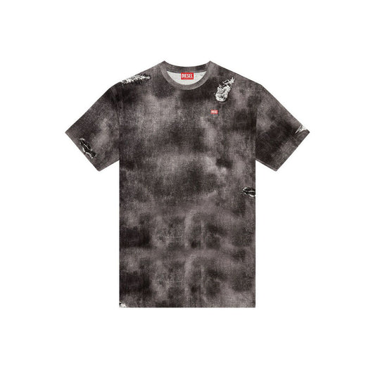 Diesel – T-Shirt mit Acid-Waschung