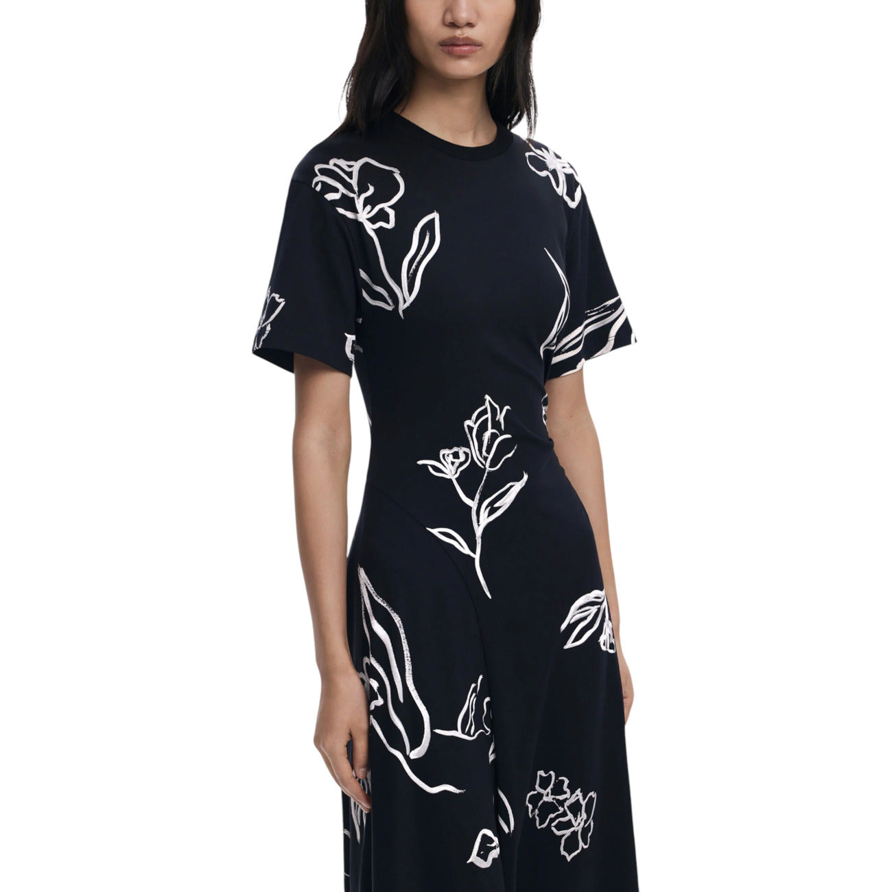 Black & White Flower Dress