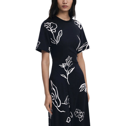 Black & White Flower Dress