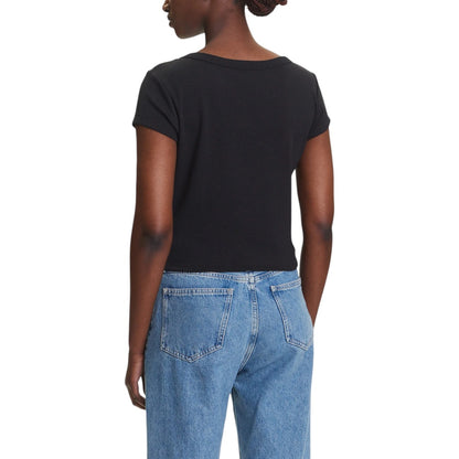 Tailliertes T-Shirt mit Logo