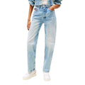 Tapered Jeans mit hoher Taille