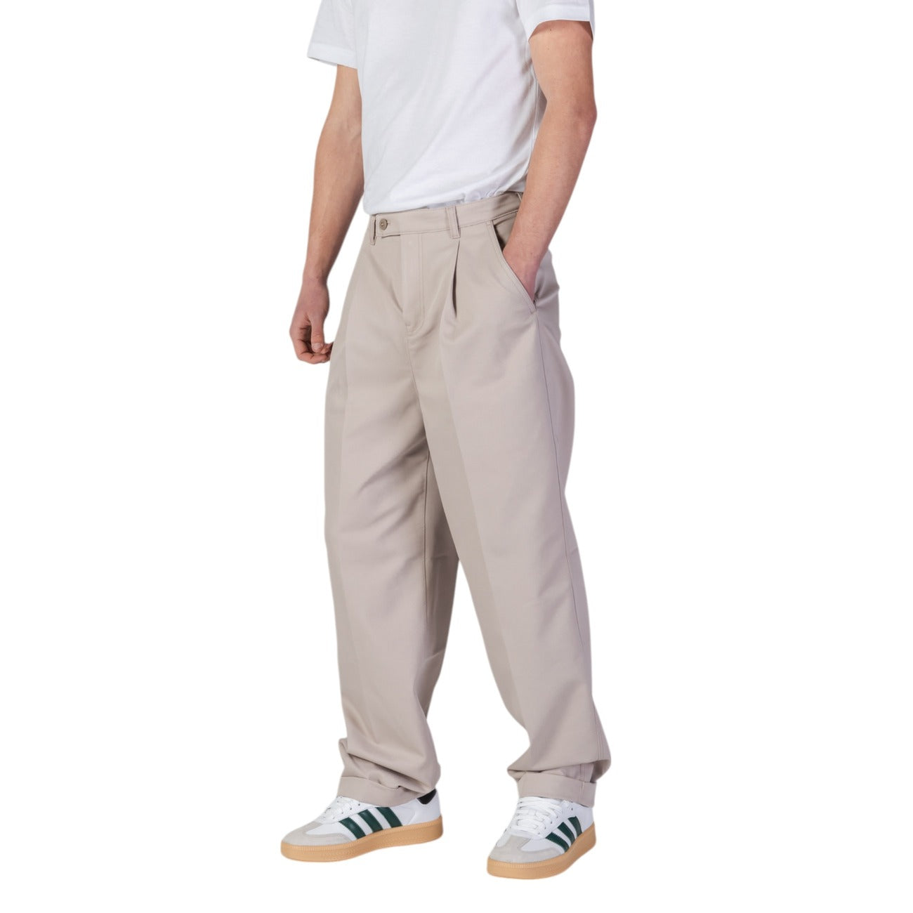 Pleated Wide Leg Trousers