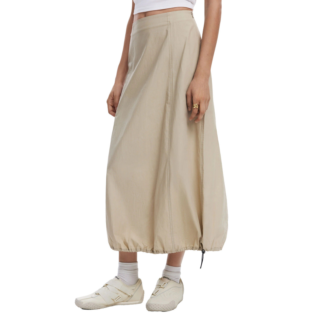 Drawstring Hem Skirt