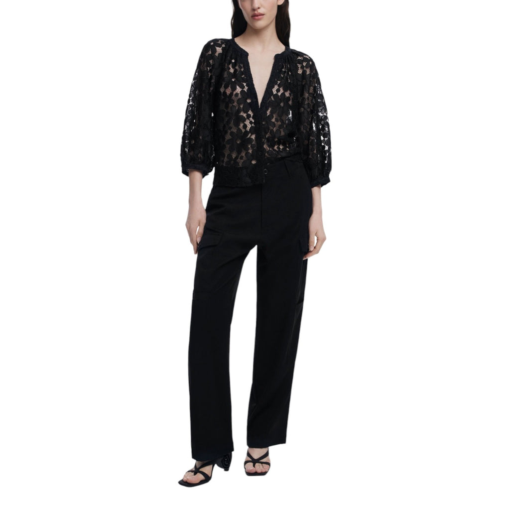 Sheer Floral Blouse