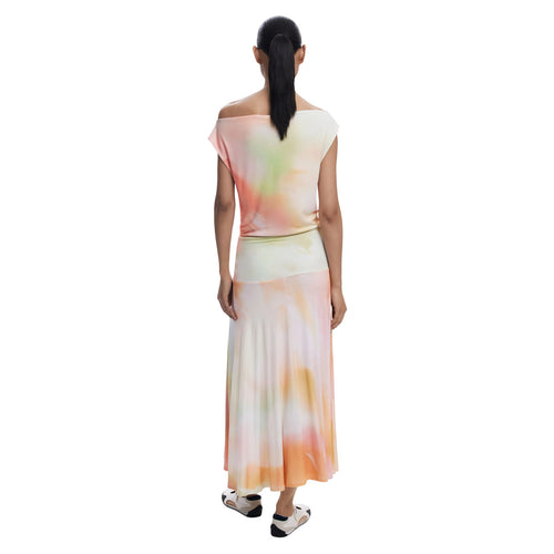 Kleid mit verschwommenem Print