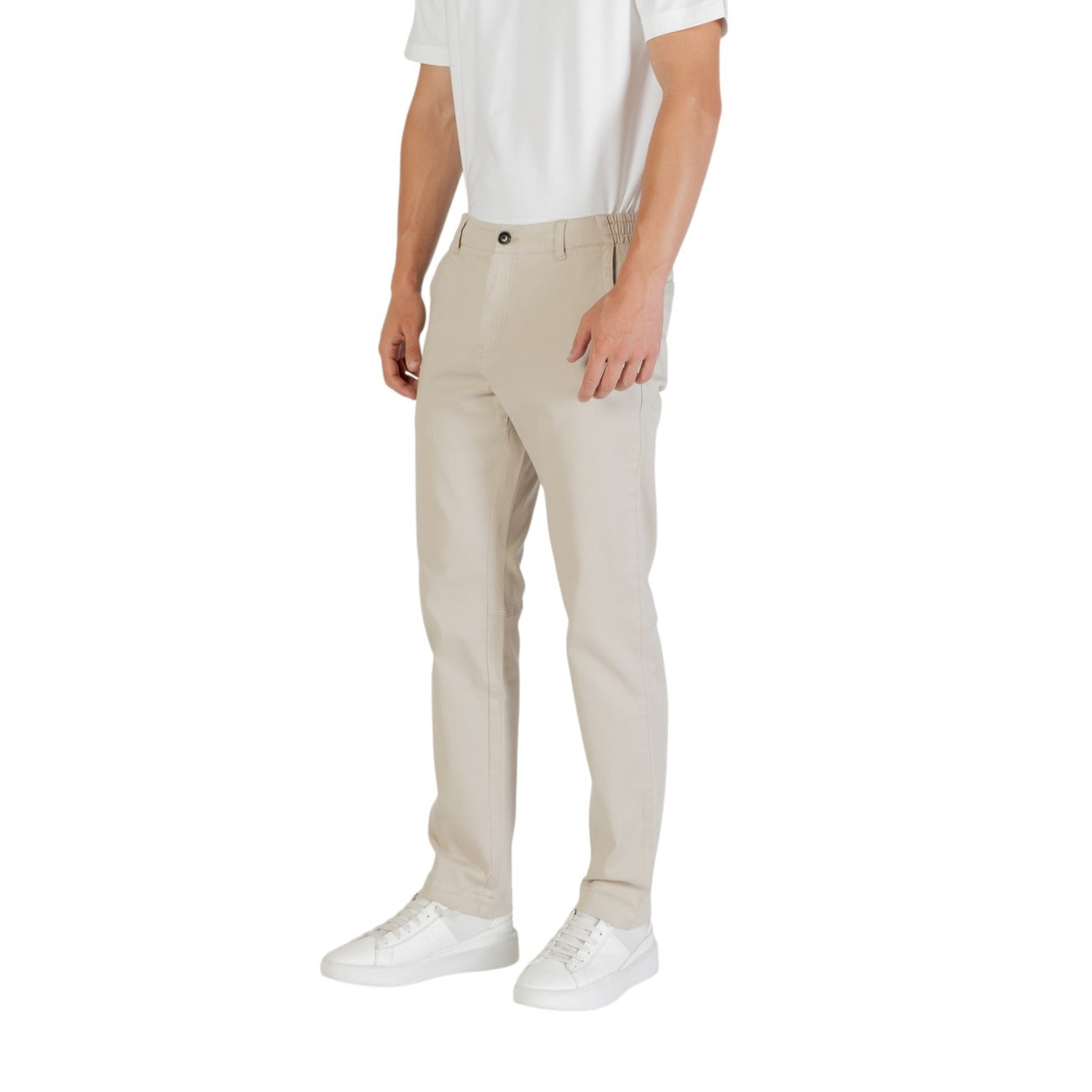 Fitted Straight Leg Trousers