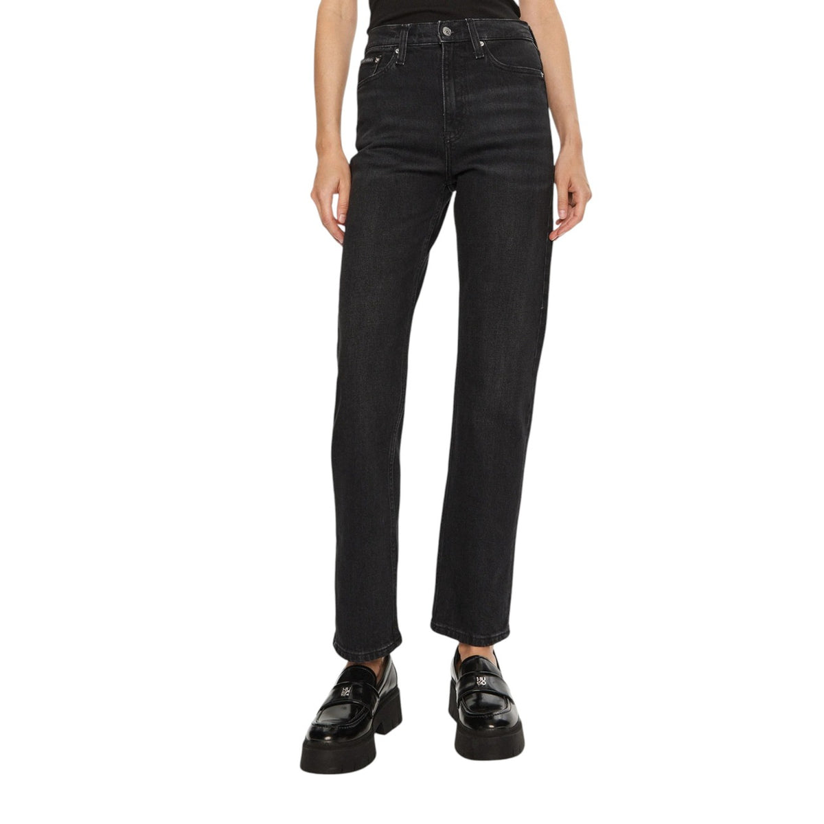 Fitted Straight Leg Jeans